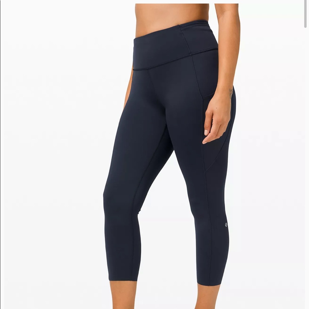 Lululemon Fast and Free High-Rise Crop 23” - Blue